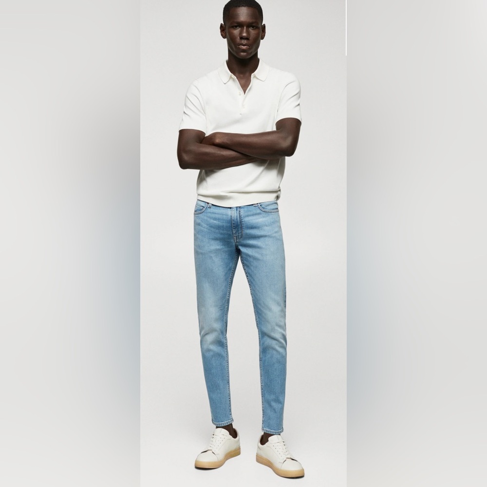 Mango Tapered Cropped Jeans